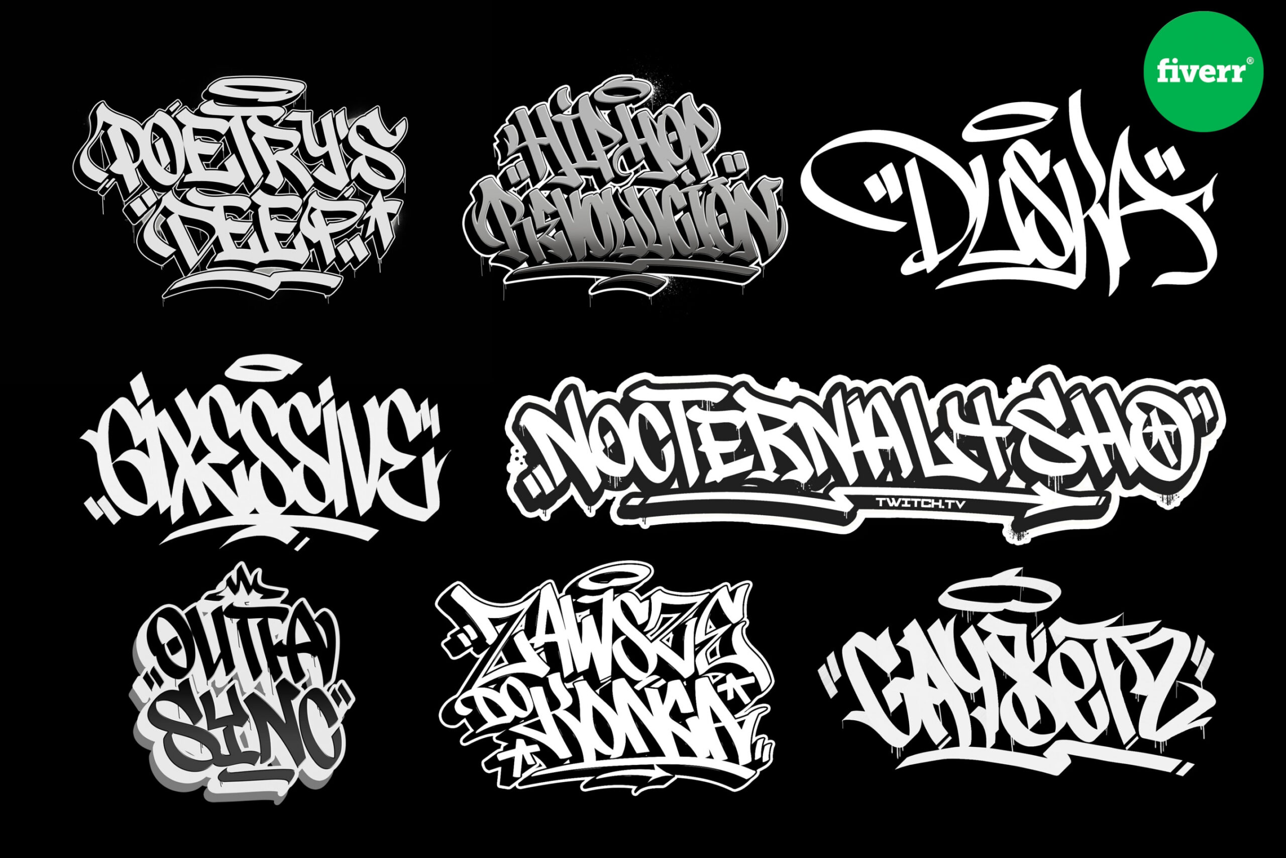 Erstellen Sie ein Graffiti-Handstyle-Logo