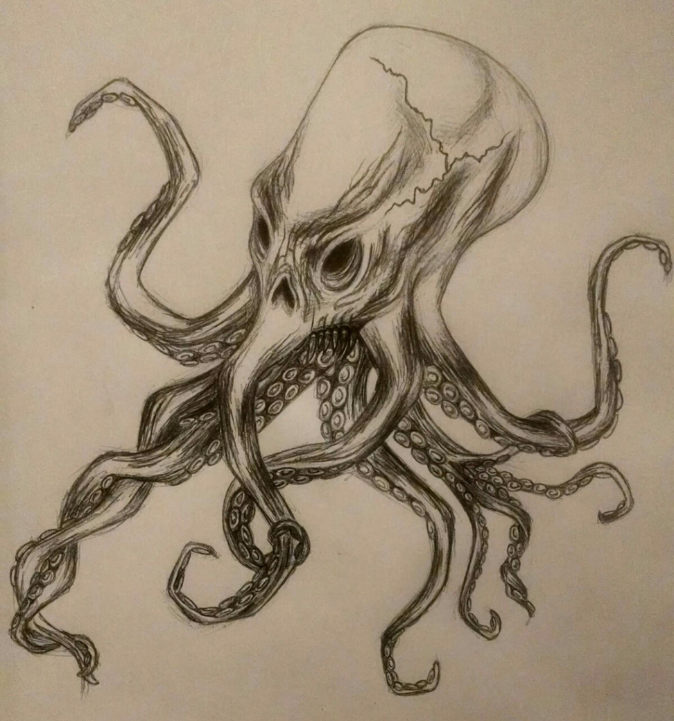 Evil Skull Octopus by Ilsona on DeviantArt