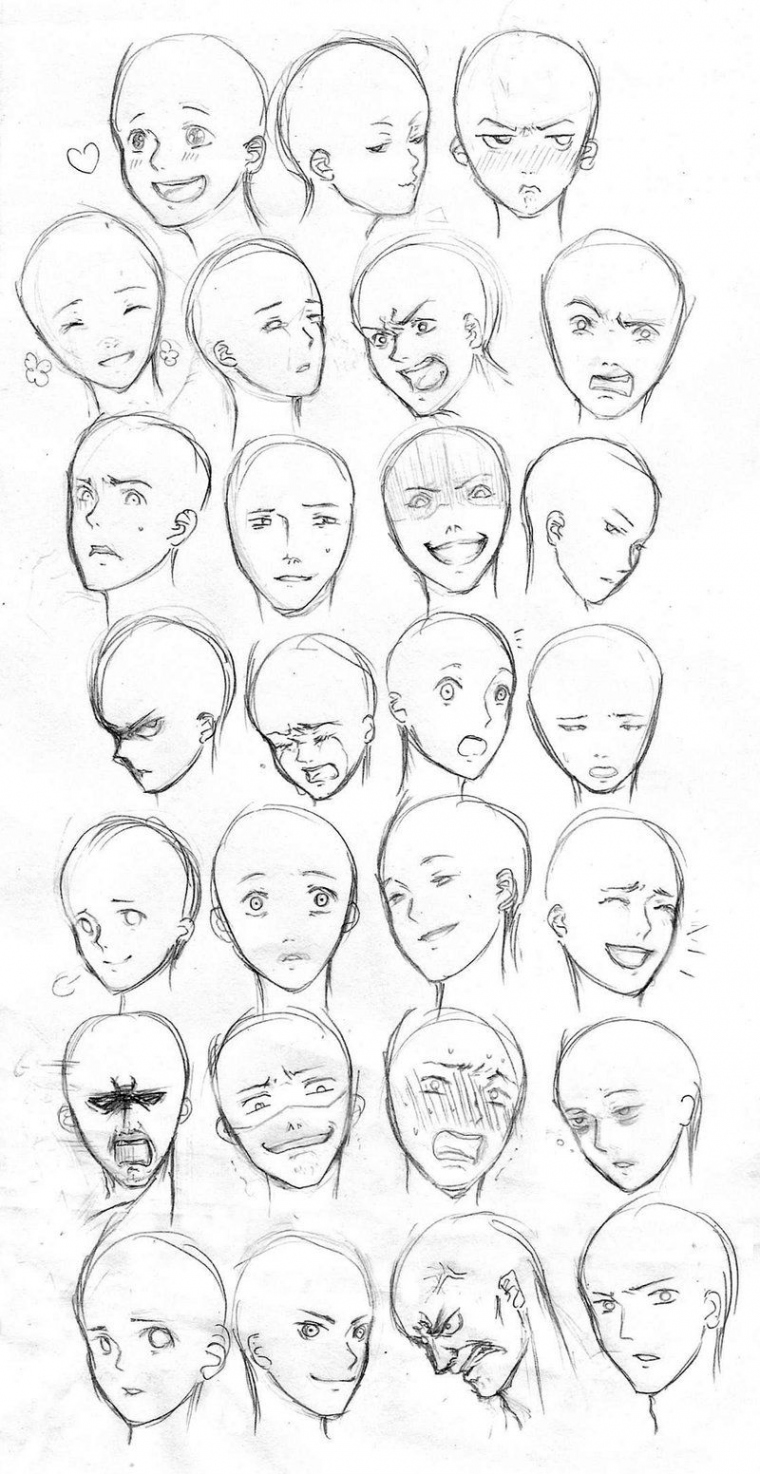 Facial Expressions I by YuuyuMori on deviantART  Drawing face