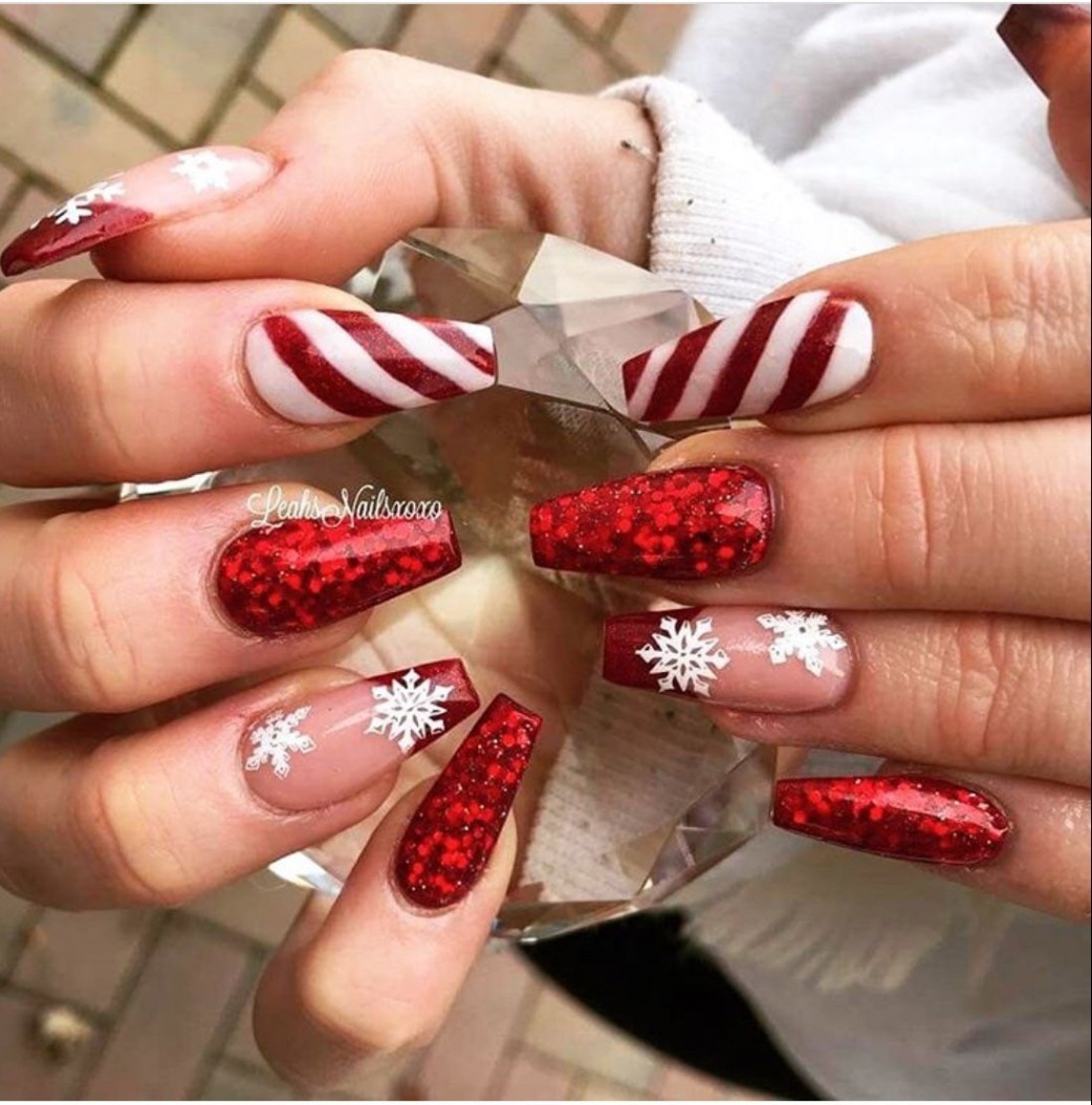 + Festive Christmas Nail Designs For  - The Glossychic