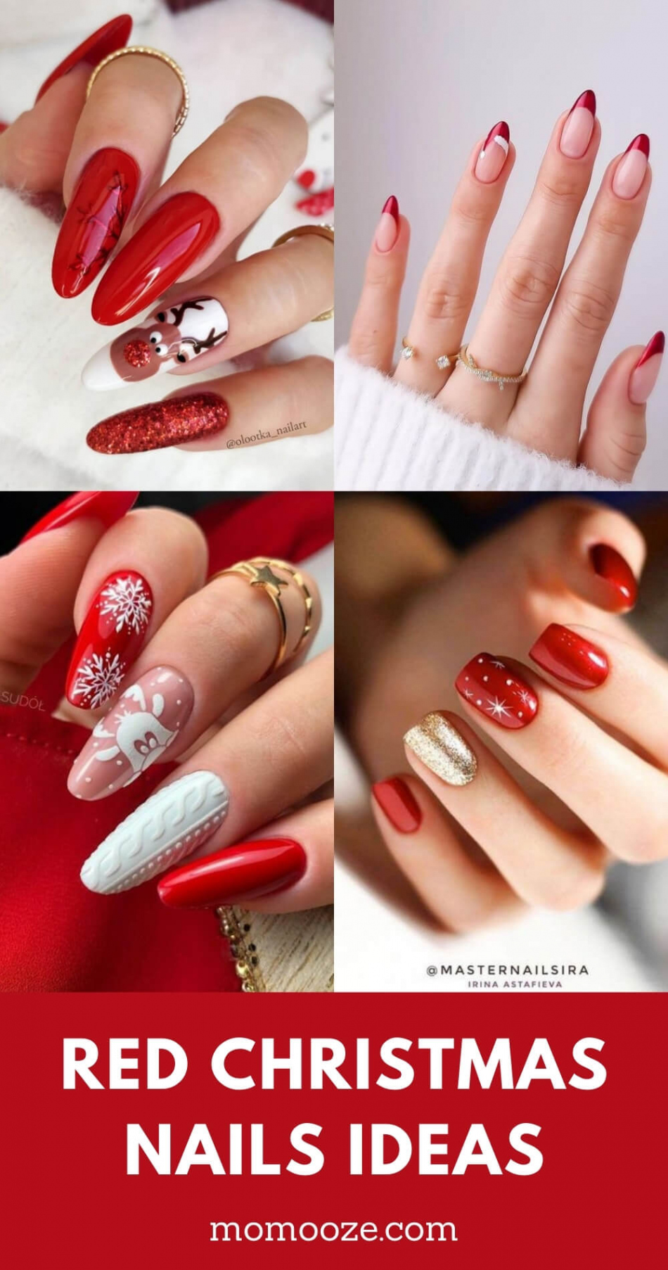 Festive Red Christmas Nails To Rock This Holiday Season