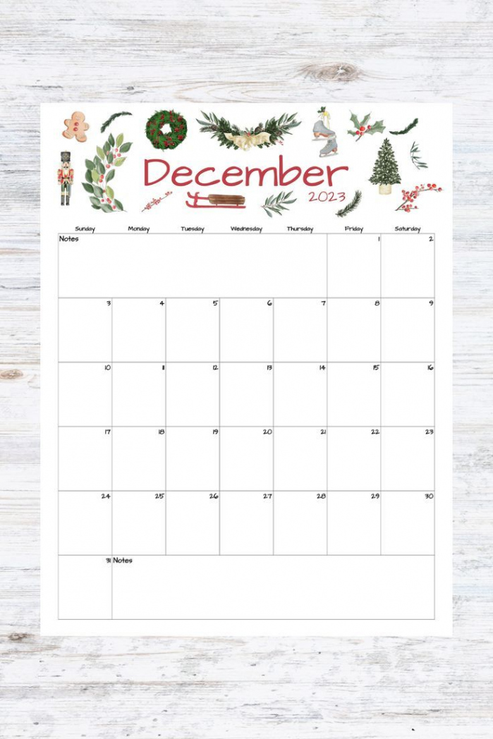 Fillable/editable December Calendar December  Printable - Etsy