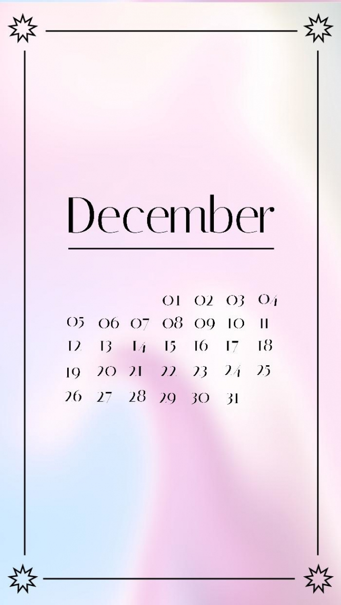 Free Aesthetic Calendar Instagram Story template