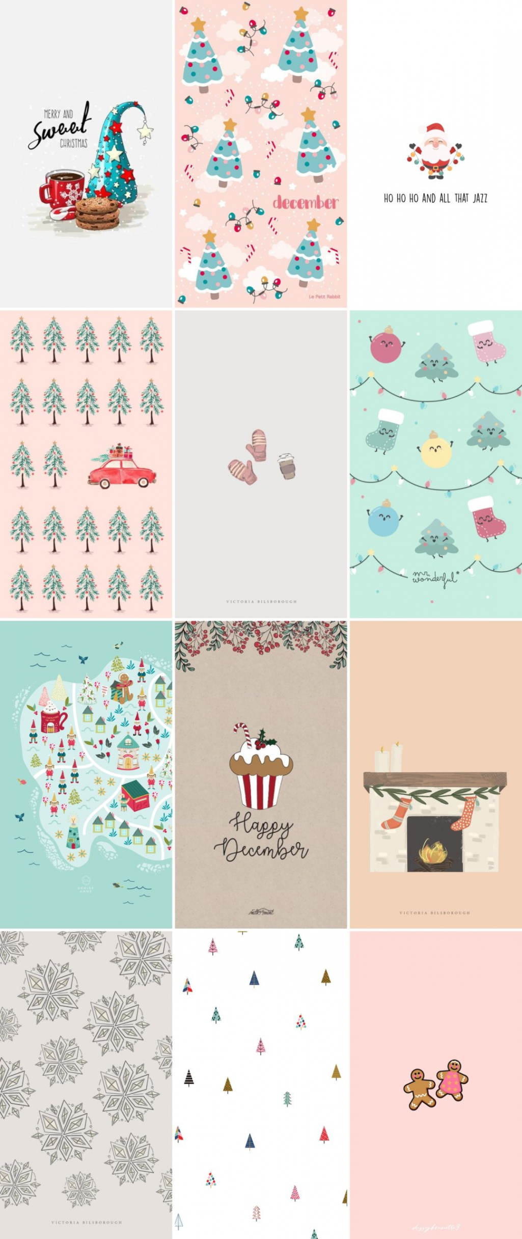 Free Christmas Themed Phone Wallpapers For The Festive Season