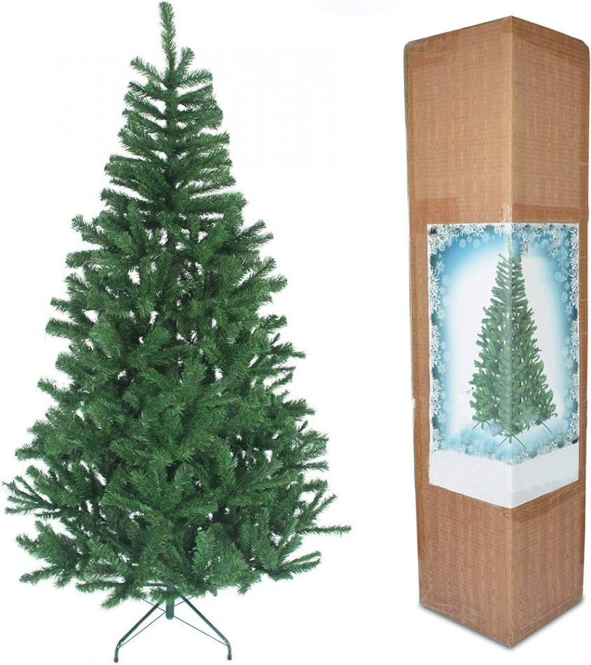 ft Christmas Tree GREEN  Pines Artificial Tree with Metal Stand by  shatchi Gift  All Occasions