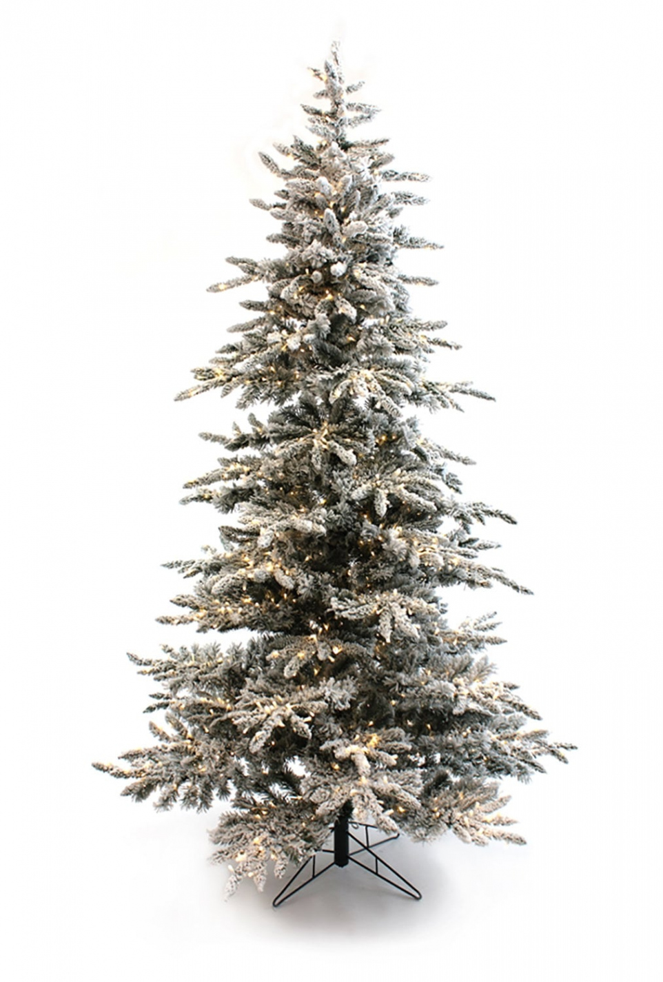 ft Pre-lit Slim Flocked Christmas Tree w/ Clear 20 LED Dia - Etsy