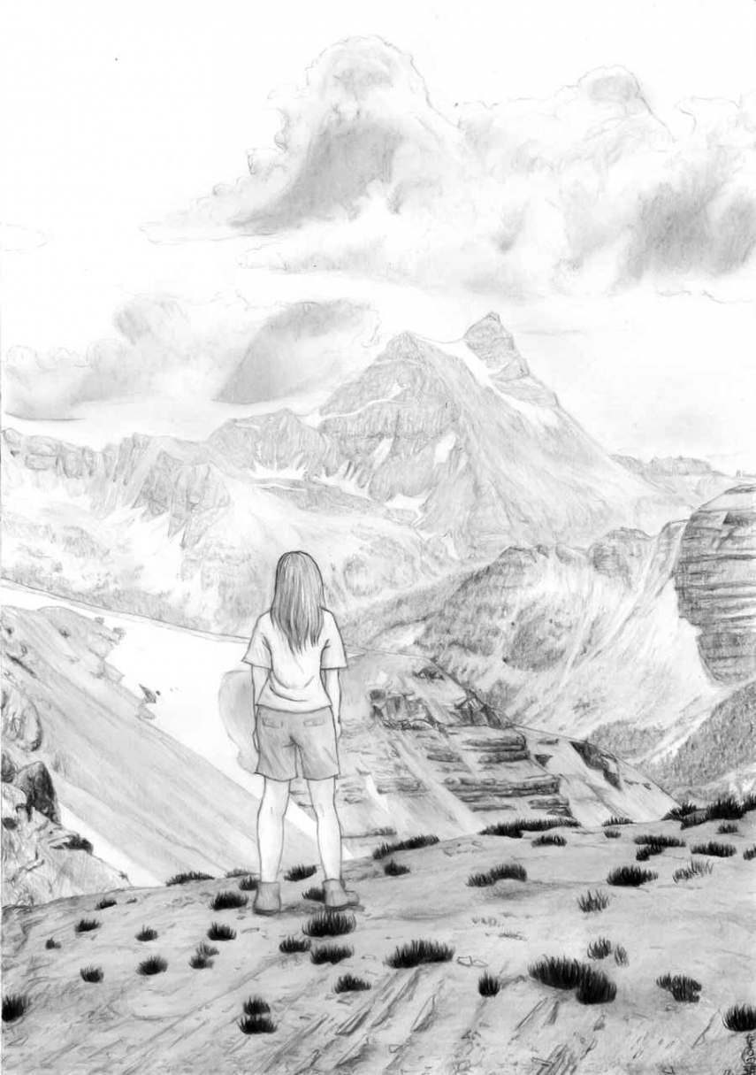 Girl in the mountain Nico Nico - Illustrations ART street