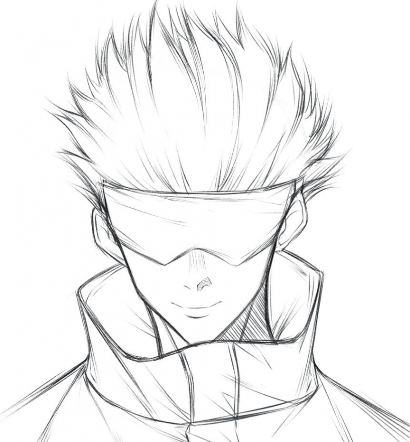 Gojo Satoru sketch  Jujutsu Kaisen by Fhilippe on DeviantArt