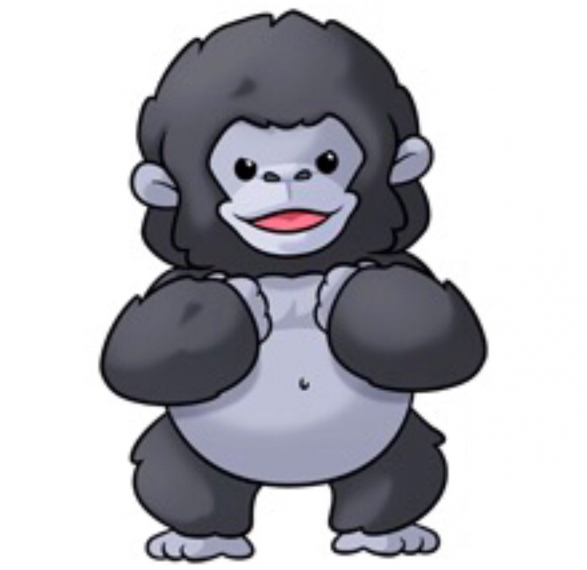 Gorilla  Cute animal clipart, Cute cartoon animals, Cute animals