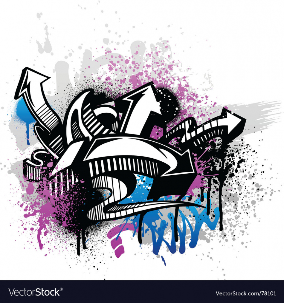 Graffiti background Royalty Free Vector Image - VectorStock