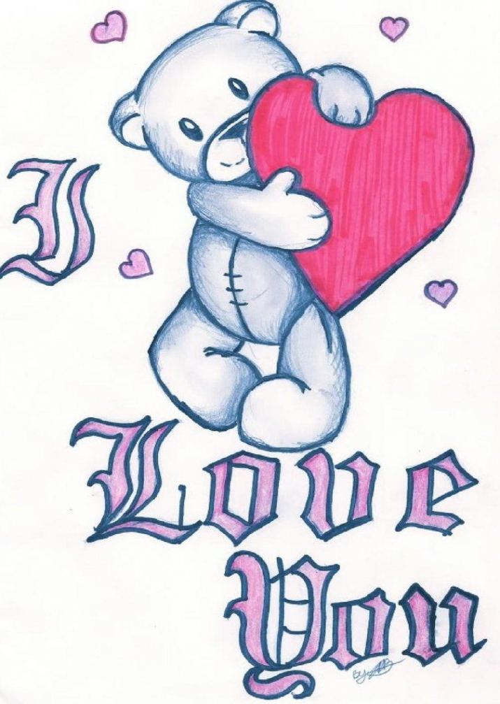 Graffiti I Love You Drawings - Viewing Gallery  Easy love