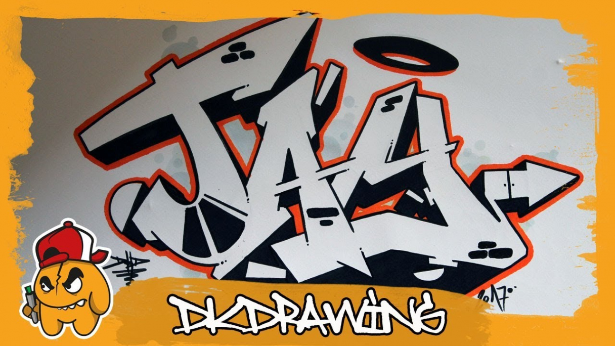 Graffiti Tutorial - How to draw graffiti names - Jay #