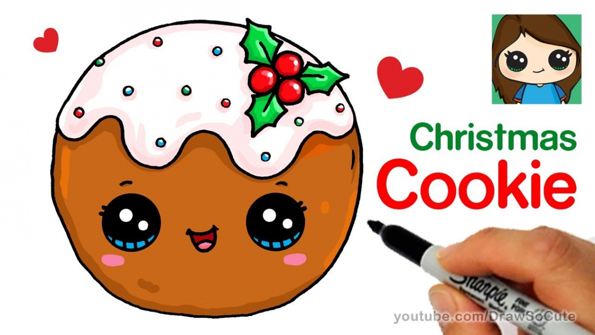 How to Draw a Cookie for Christmas Easy and Cute