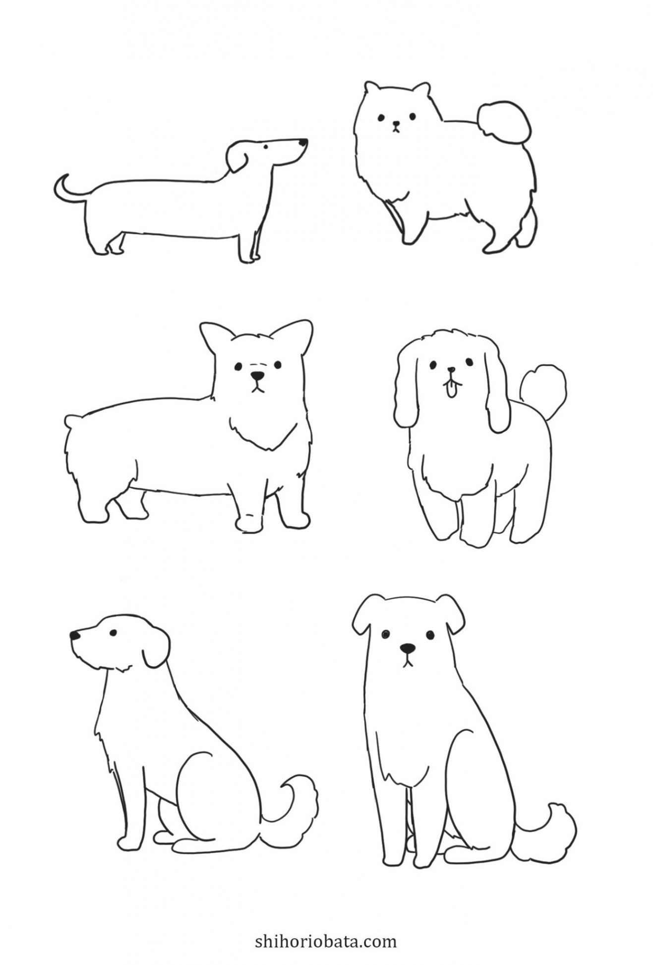 How to Draw a Dog: Easy Step by Step Tutorial  Cartoon dog