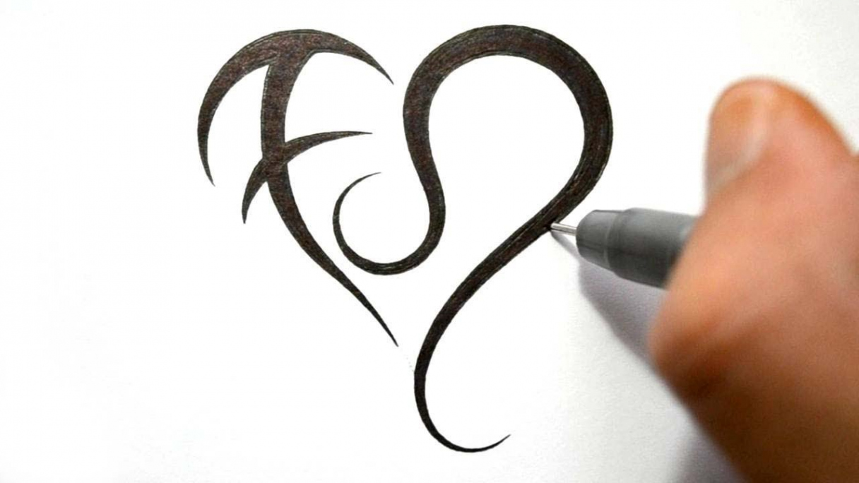 How to Draw a Heart with Zodiac Symbols