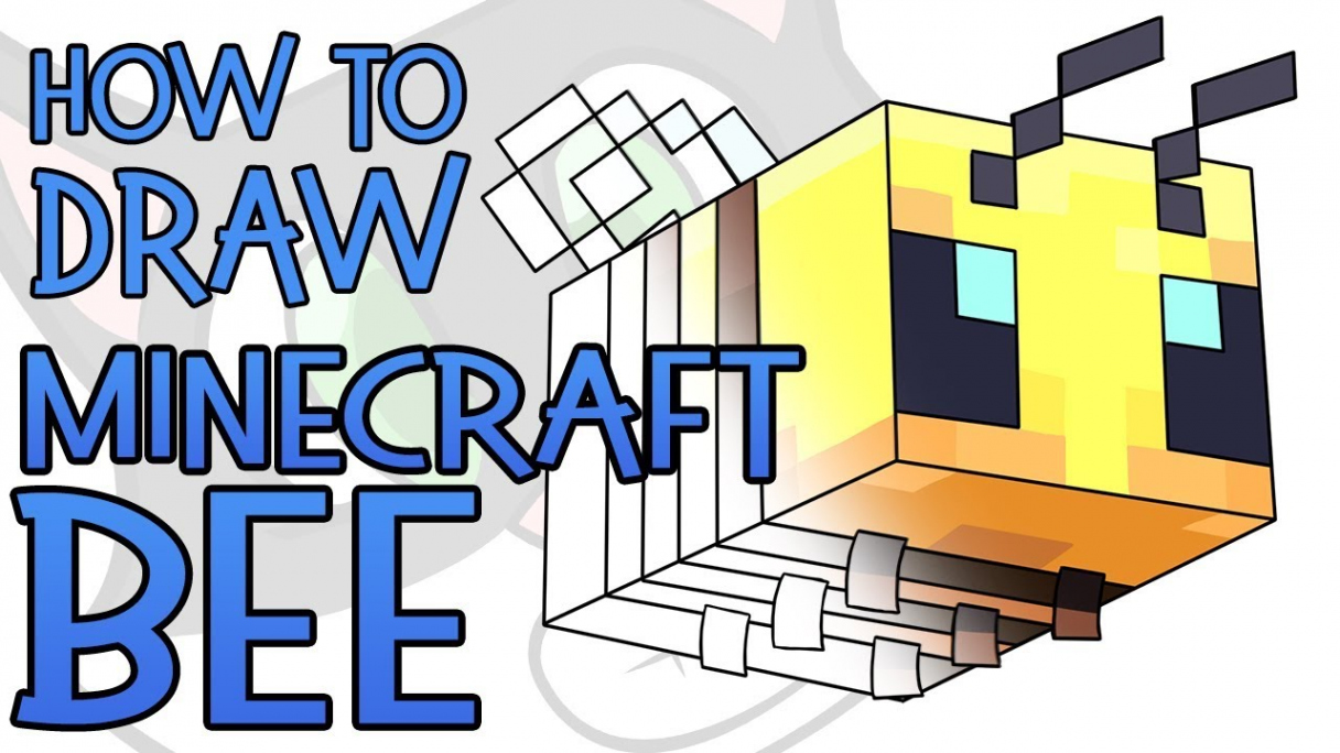 How To Draw a Minecraft Bee (Minecraft )