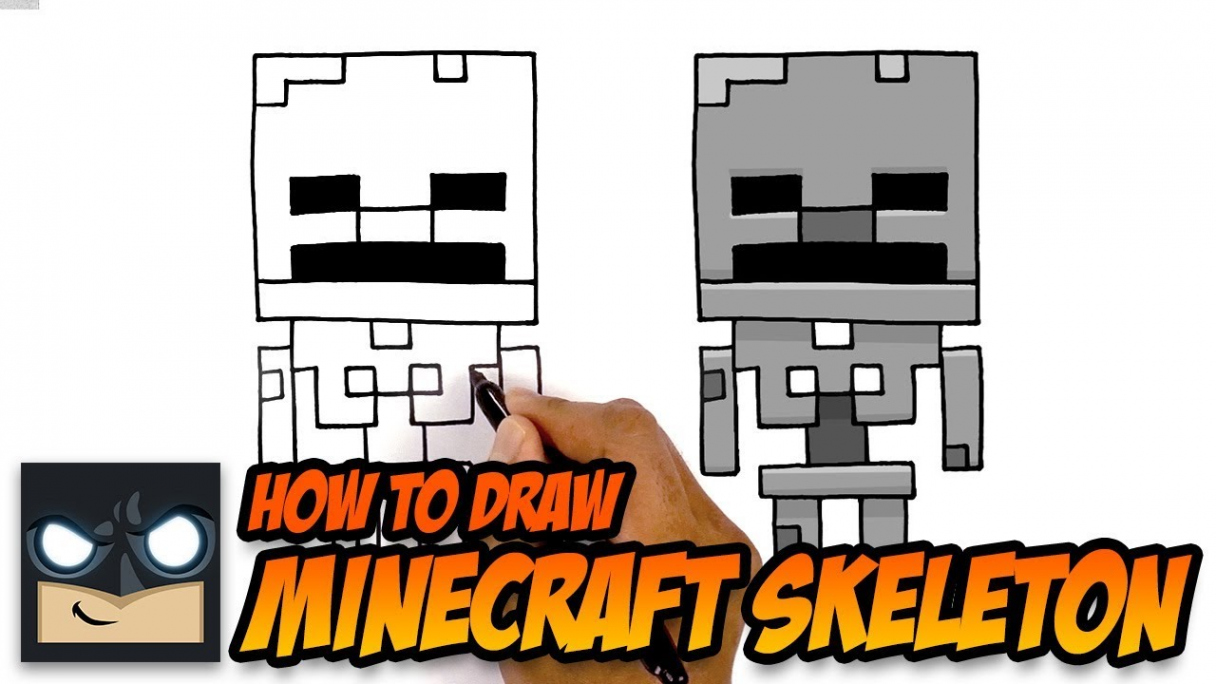 How To Draw A Minecraft Skeleton