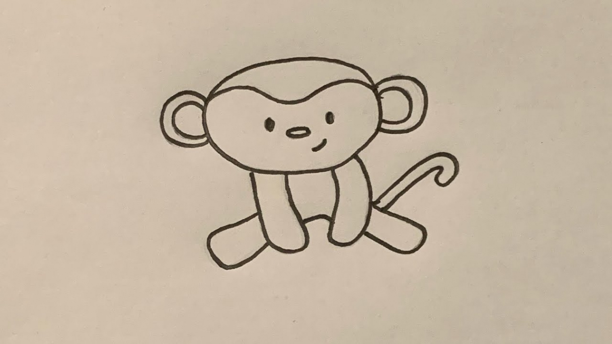 How to draw a monkey