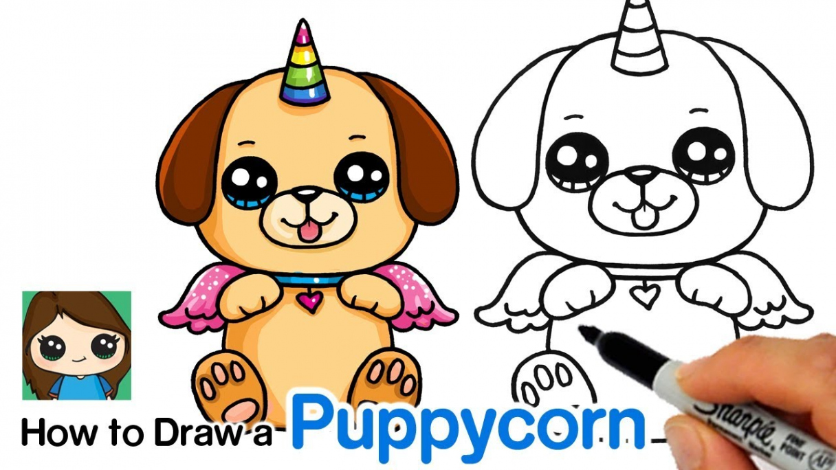 How to Draw a Puppycorn  Doggycorn