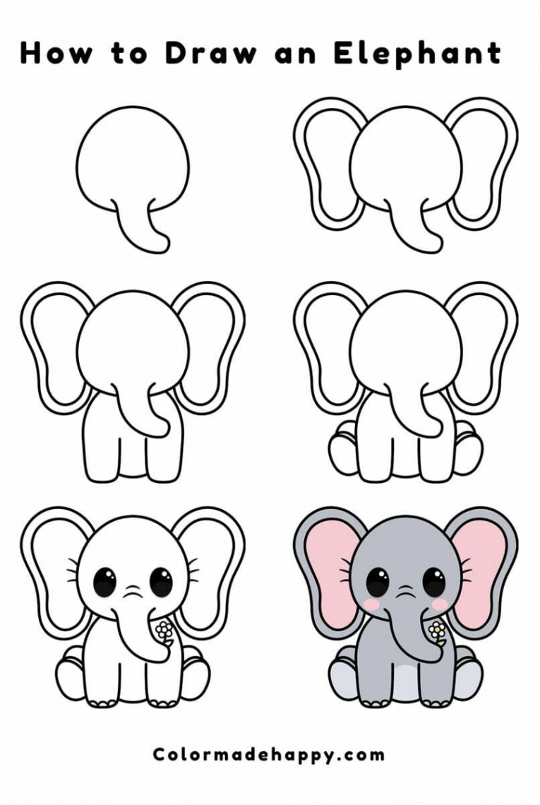 How to Draw an Elephant Story • Color Made Happy