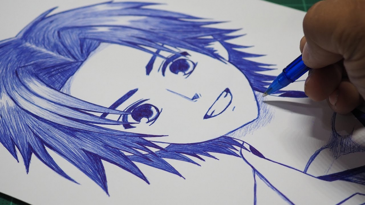 How To Draw Anime Boy Using Only One Pen [Anime Drawing Tutorial for  Beginners]