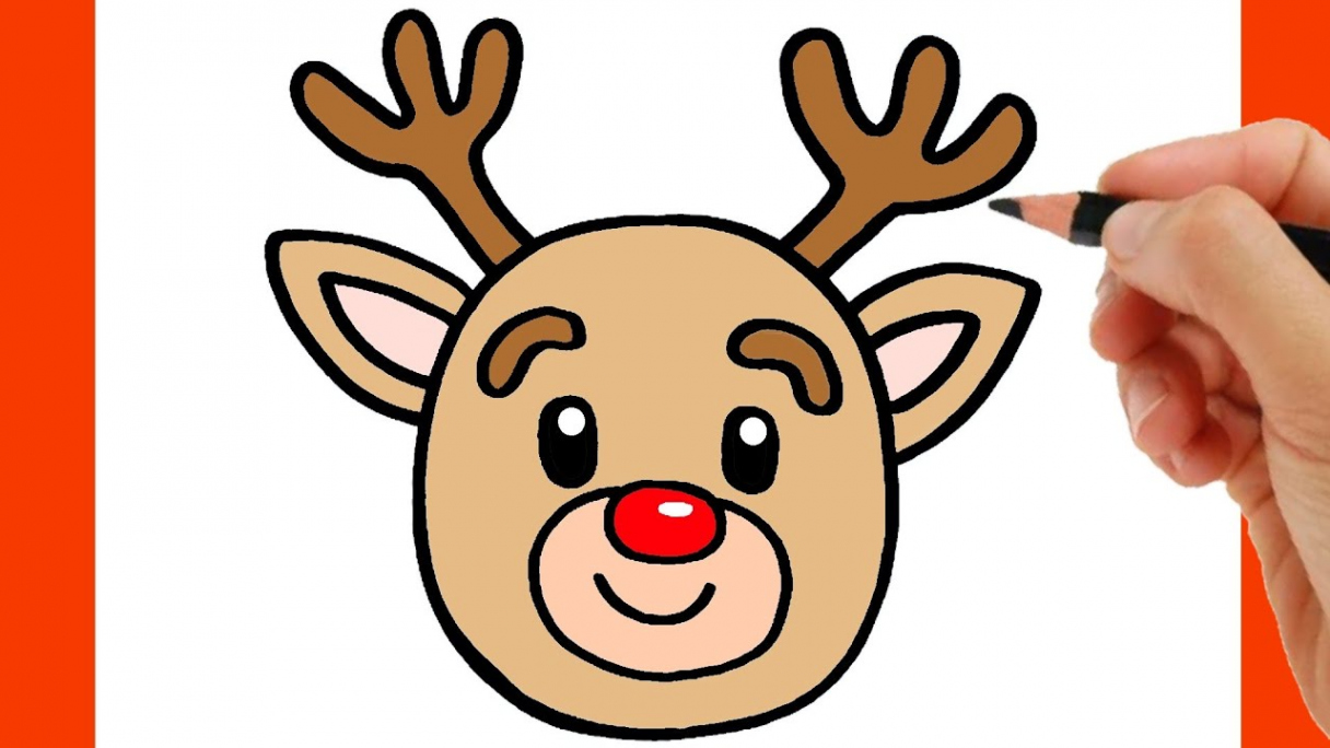 HOW TO DRAW CHRISTMAS REINDEER