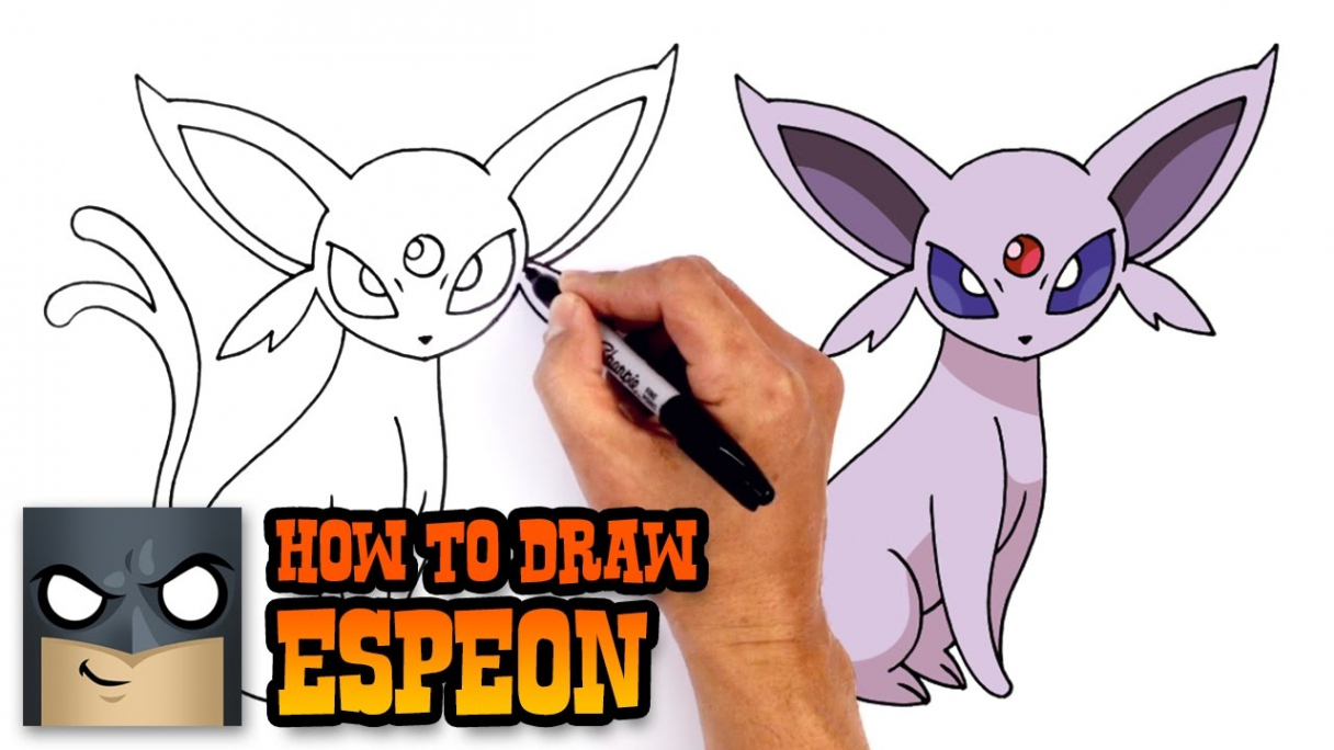 How to Draw Espeon  Pokemon