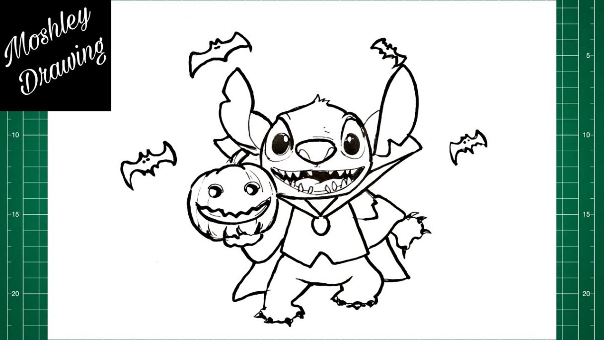 How to Draw Halloween Stitch