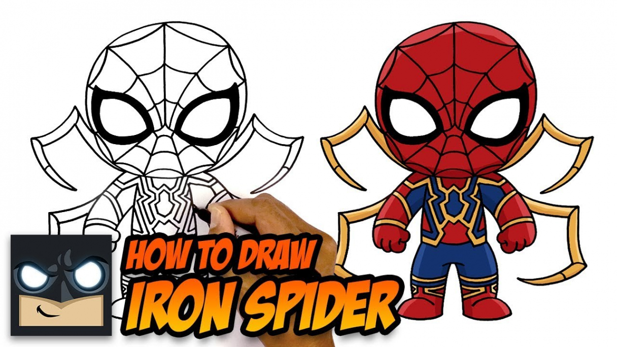 How To Draw Iron Spider  Spiderman Far From Home