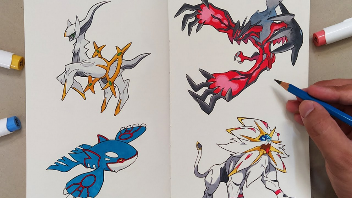 HOW TO DRAW LEGENDARY POKEMON