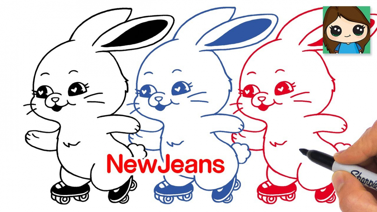 How to Draw NewJeans Bunny Mascot  Kpop Girl Group