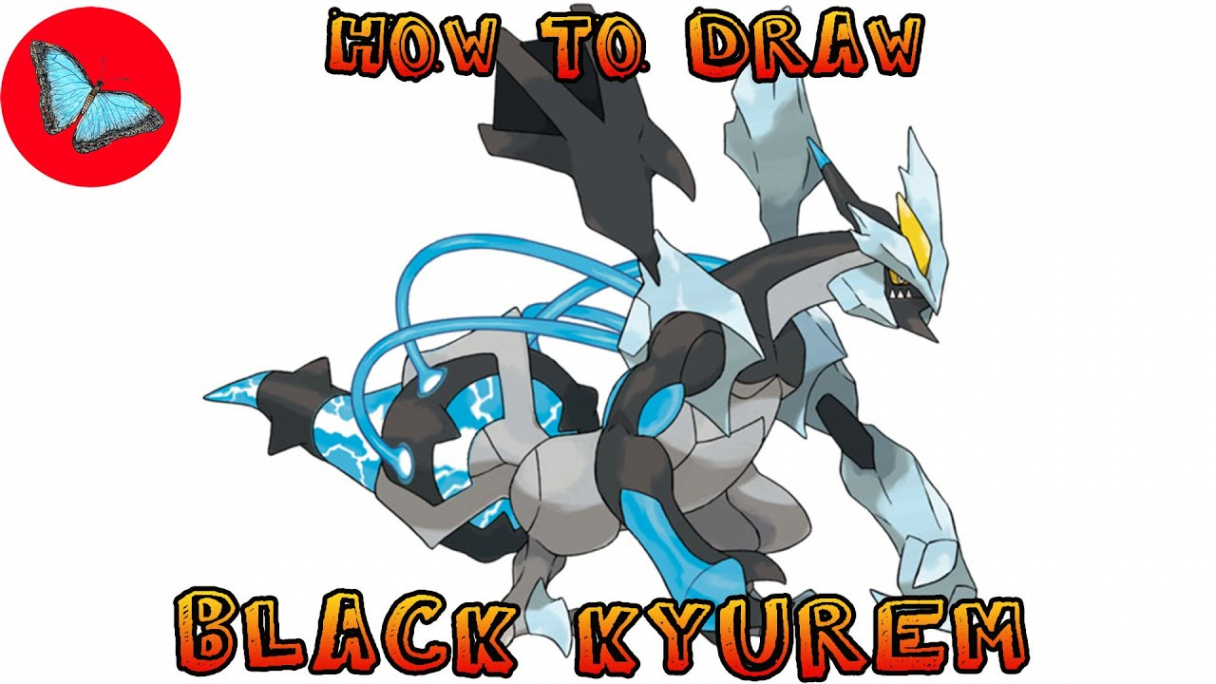 How To Draw Pokemon - Black Kyurem  Drawing Animals