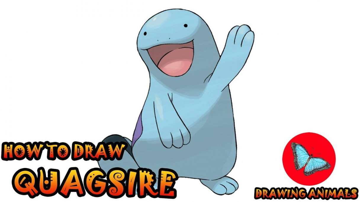 How To Draw Quagsire Pokemon  Coloring and Drawing For Kids