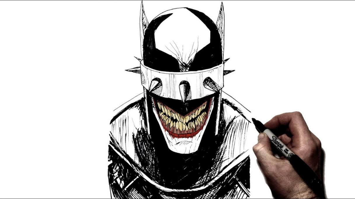 How to Draw The Batman Who Laughs  Step By Step  DC