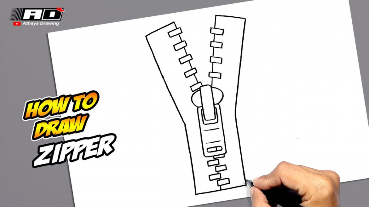 How to draw Zipper