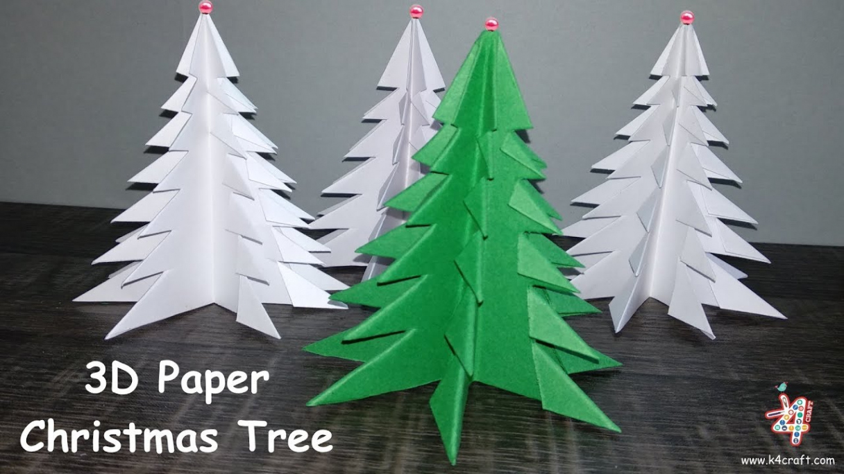 How to Make D Paper Christmas Tree 🎄 D Xmas Tree DIY Tutorial