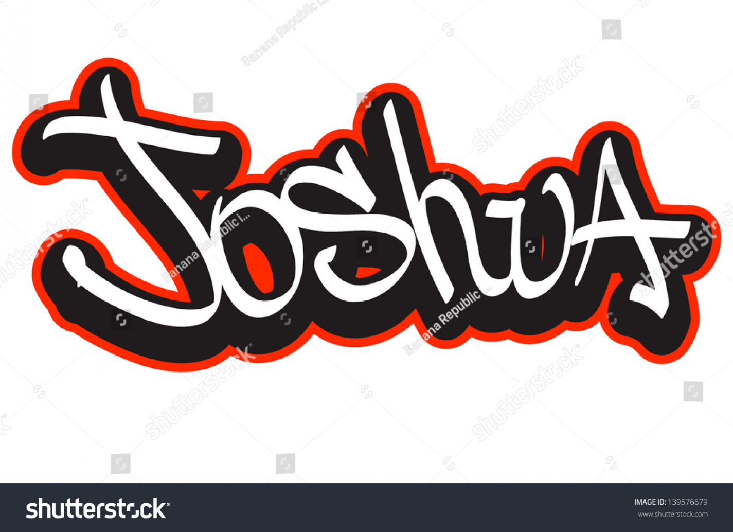 Joshua Graffiti Schriftstil Namen