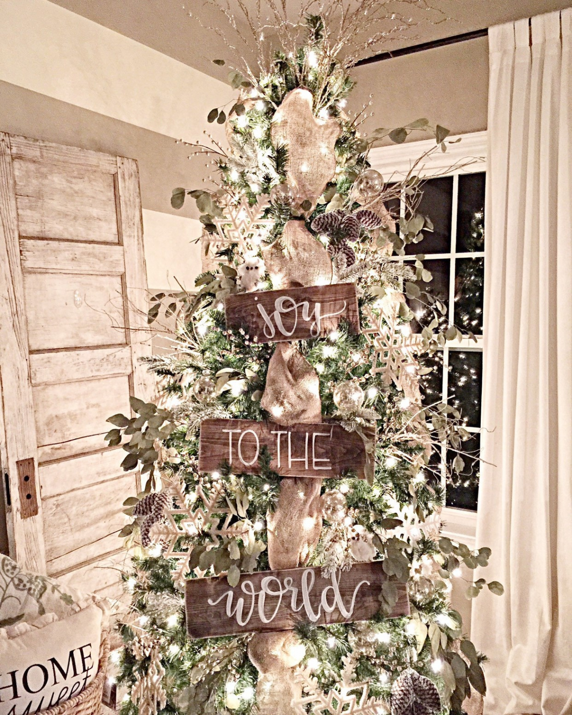 Joy to the World Wood Tree Signs Christmas Tree Decor - Etsy