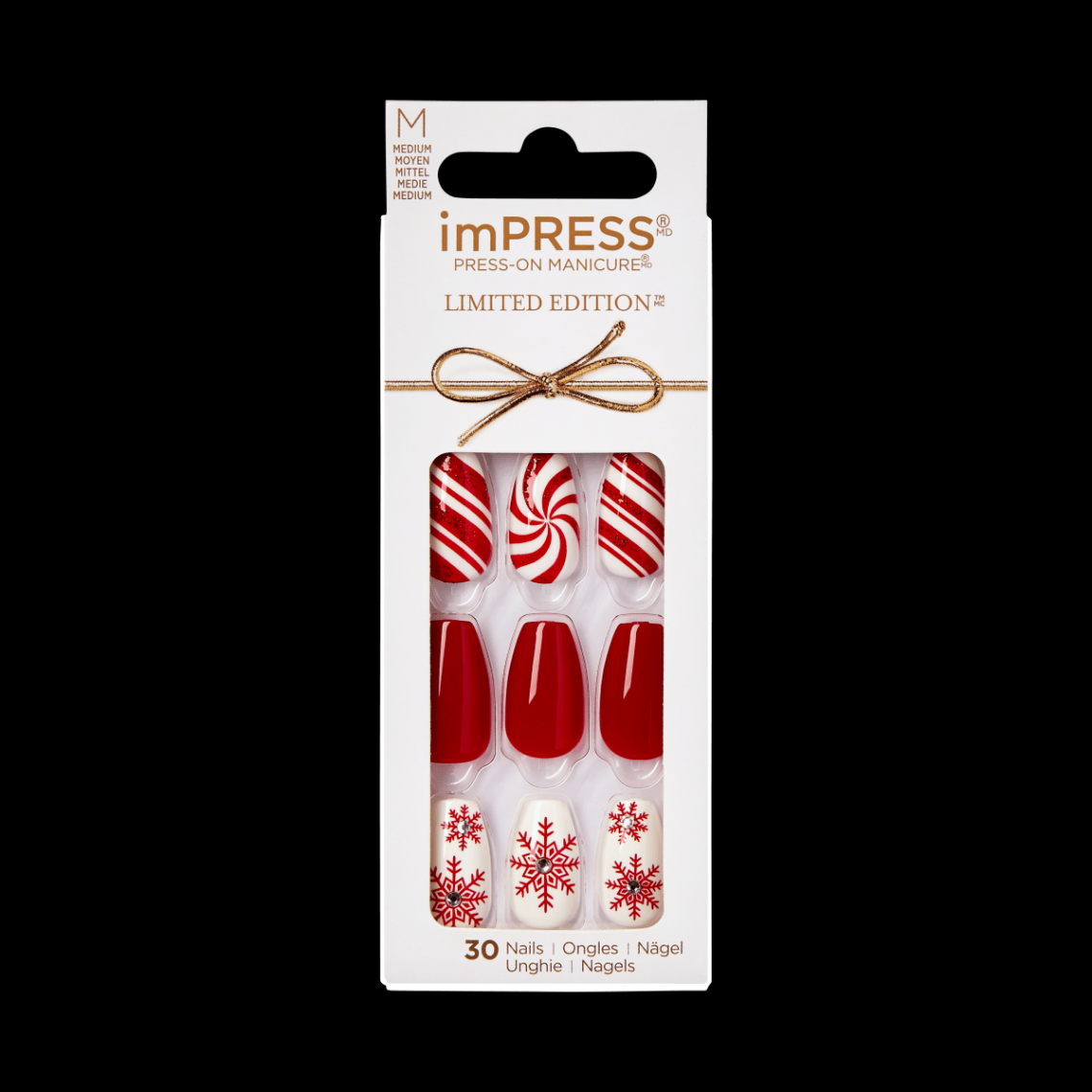 KISS imPRESS Limited-Edition Holiday Press-On Nails DIY Manicure