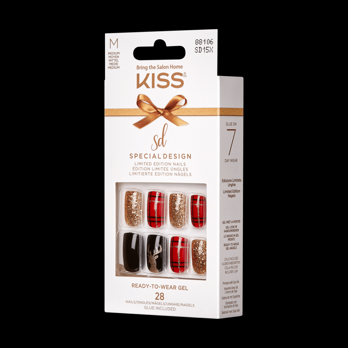 KISS Special Design Limited Edition Holiday Fake Nails - Angels