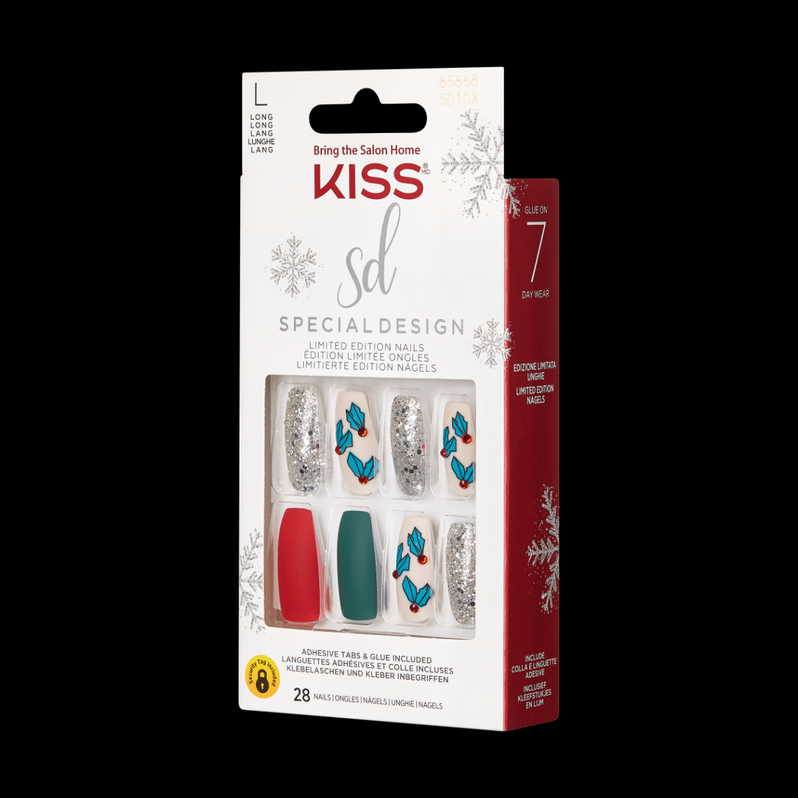 KISS Special Design Limited Edition Holiday Nails - Snow Balls