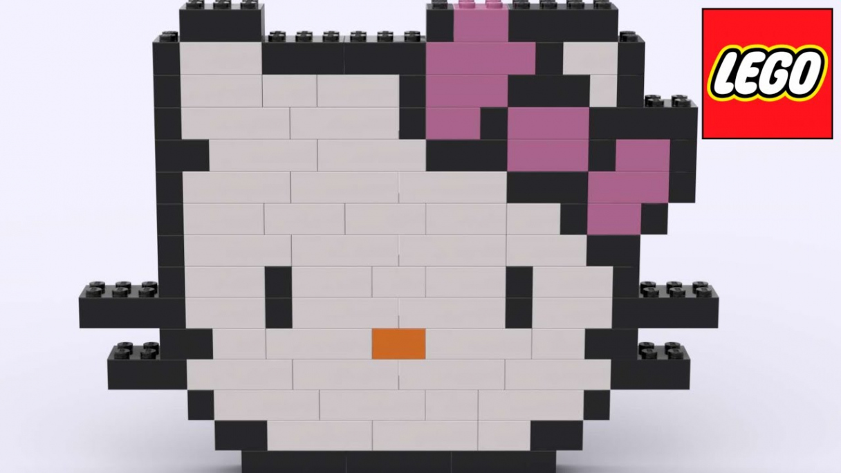 Lego Hello Kitty - Stop motion build