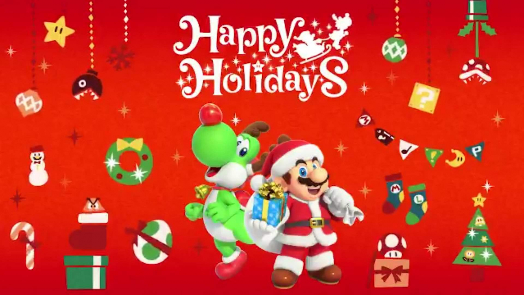 Mario Christmas Wallpapers - Wallpaper Cave