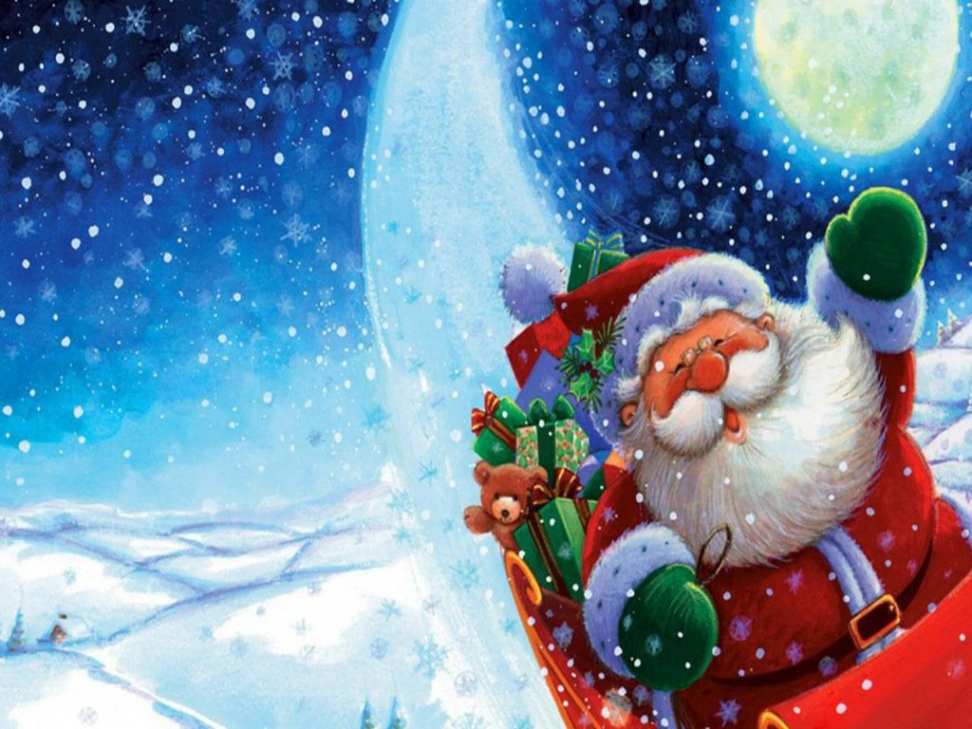 Merry Christmas Backgrounds Free  Free Merry Christmas Santa