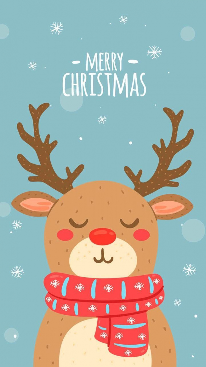 Merry Christmas reindeer wallpaper  Merry christmas wallpaper