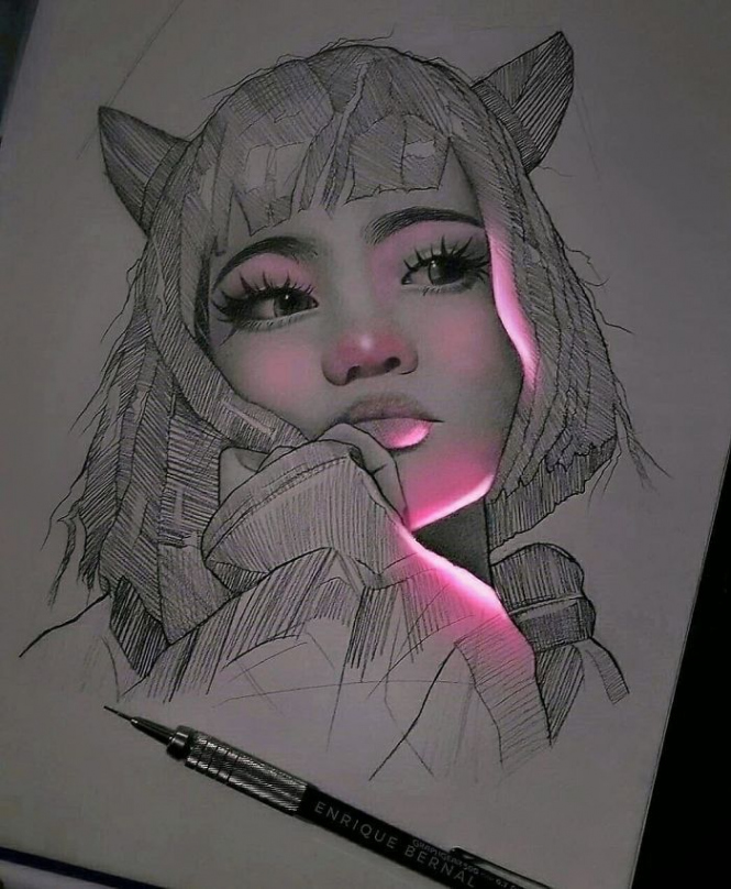 Mexican Artist Uses Unique Technique To Make His Drawings Glow