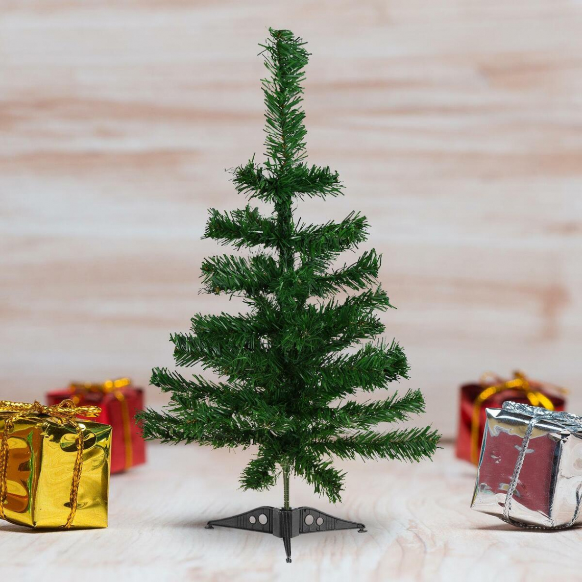 Mini FT cm Christmas Tree Indoor Plastic Stand Xmas Bushy Pine