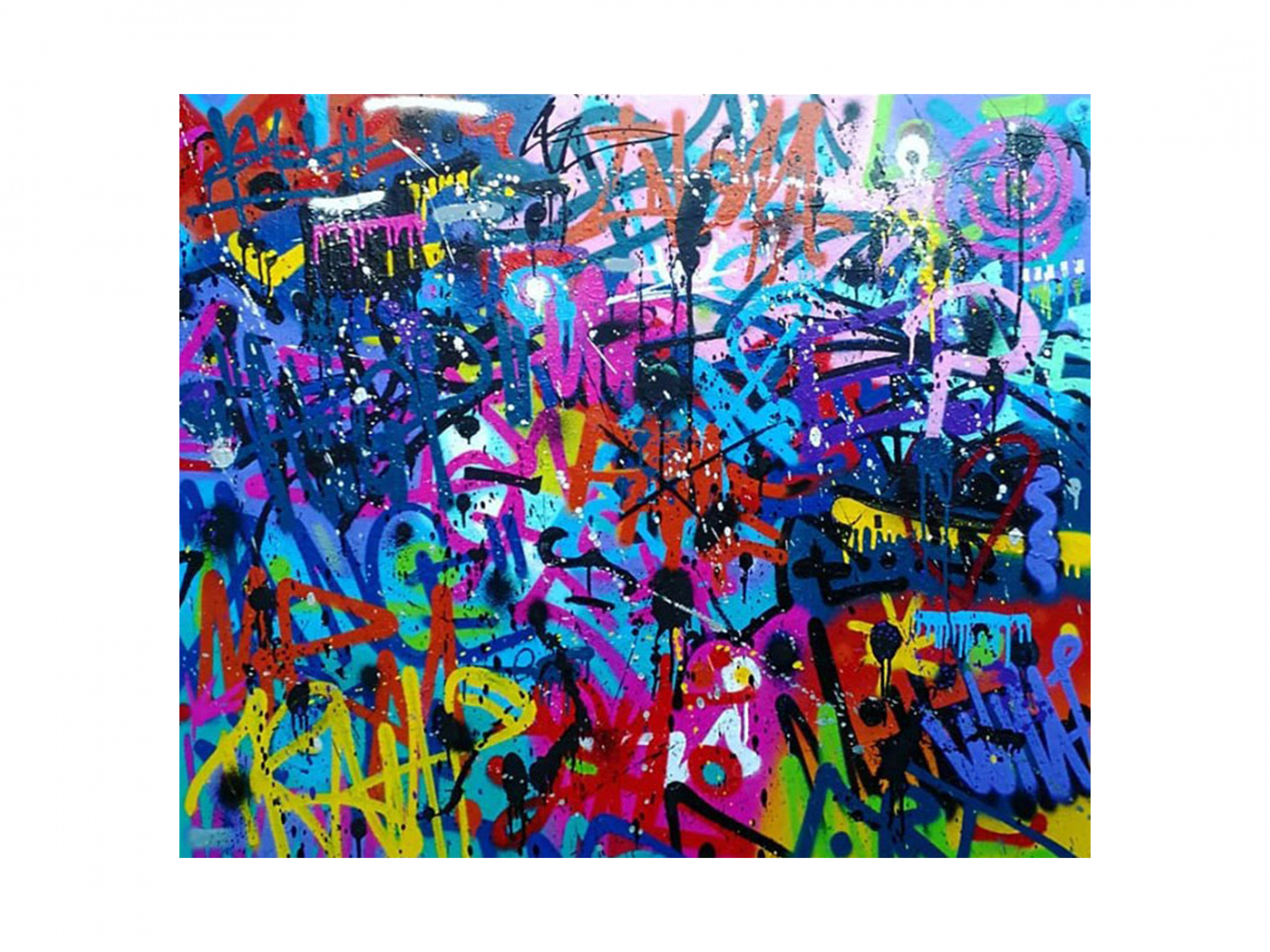 Misunderstood - Graffiti Tags on Canvas - Killer Pete - Spray