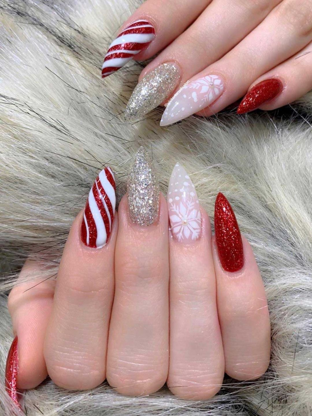 Most Beautiful Red Christmas Nails to Try This Year  Stylish