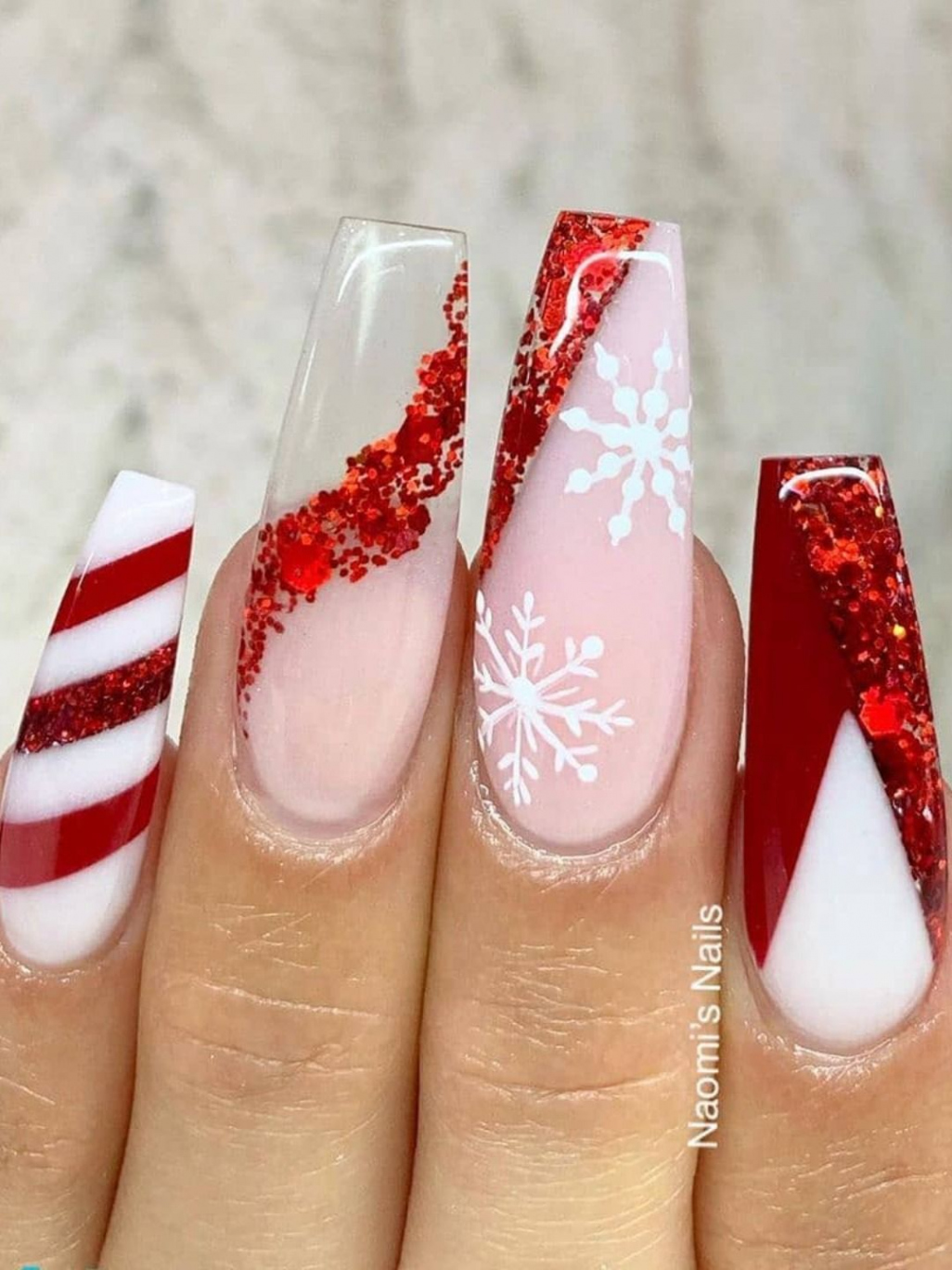 Most Beautiful Red Christmas Nails to Try This Year  Stylish